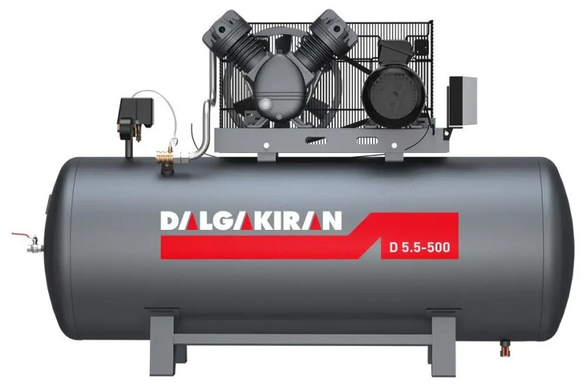 DALGAKIRAN HAVA KOMPRESÖRÜ 500 LT 12 BAR 10 HP - DALGAKIRAN