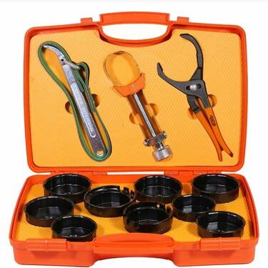 Rico 1/2 12 Parça Tas Tipi Yağ Filtre Sökme Seti Anahtar Takımı KK1233 - 1