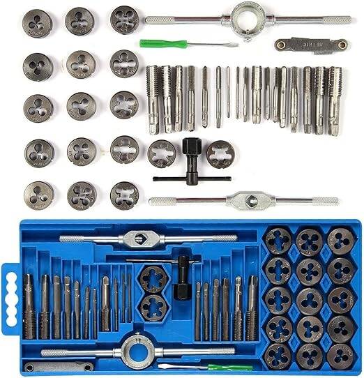 Rico 40 Parça Metrik Kılavuz Ve Pafta Seti Diş Açma Tamir RC3240 - 4